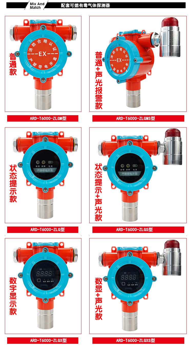 乙醇气体报警器六款探测器